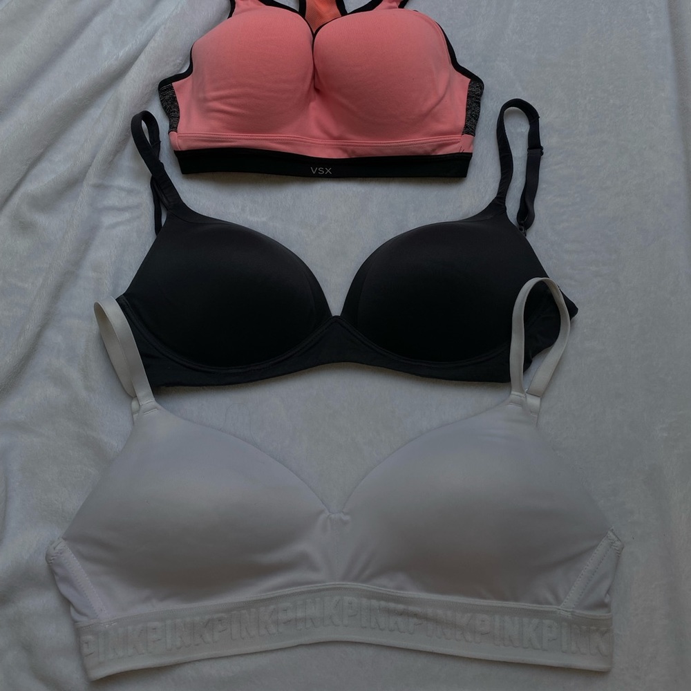 Pink / Victoria secret 34d bra lot
